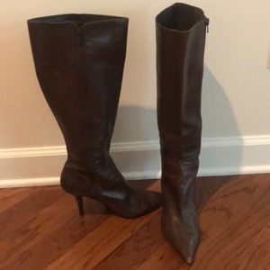 Nine West brown leather boots